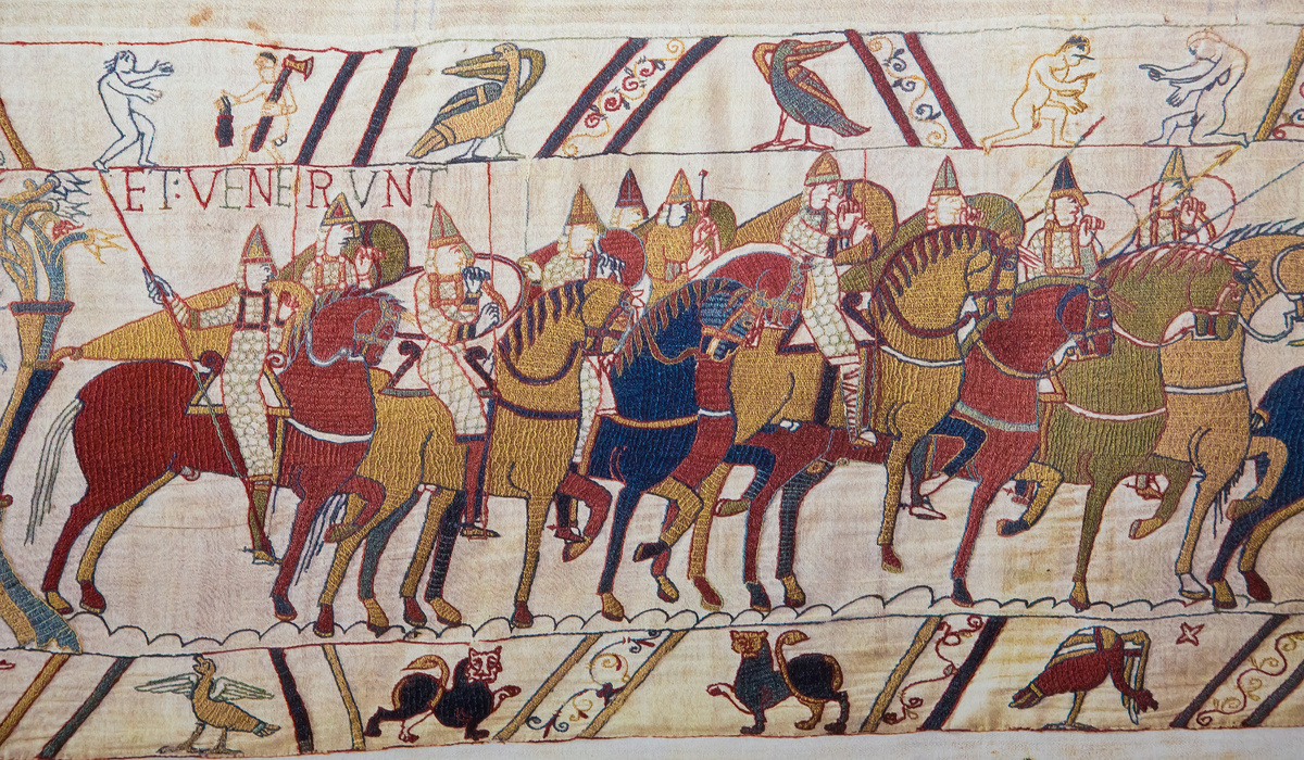 Depiction of the Norman Conquest in 1066 AD